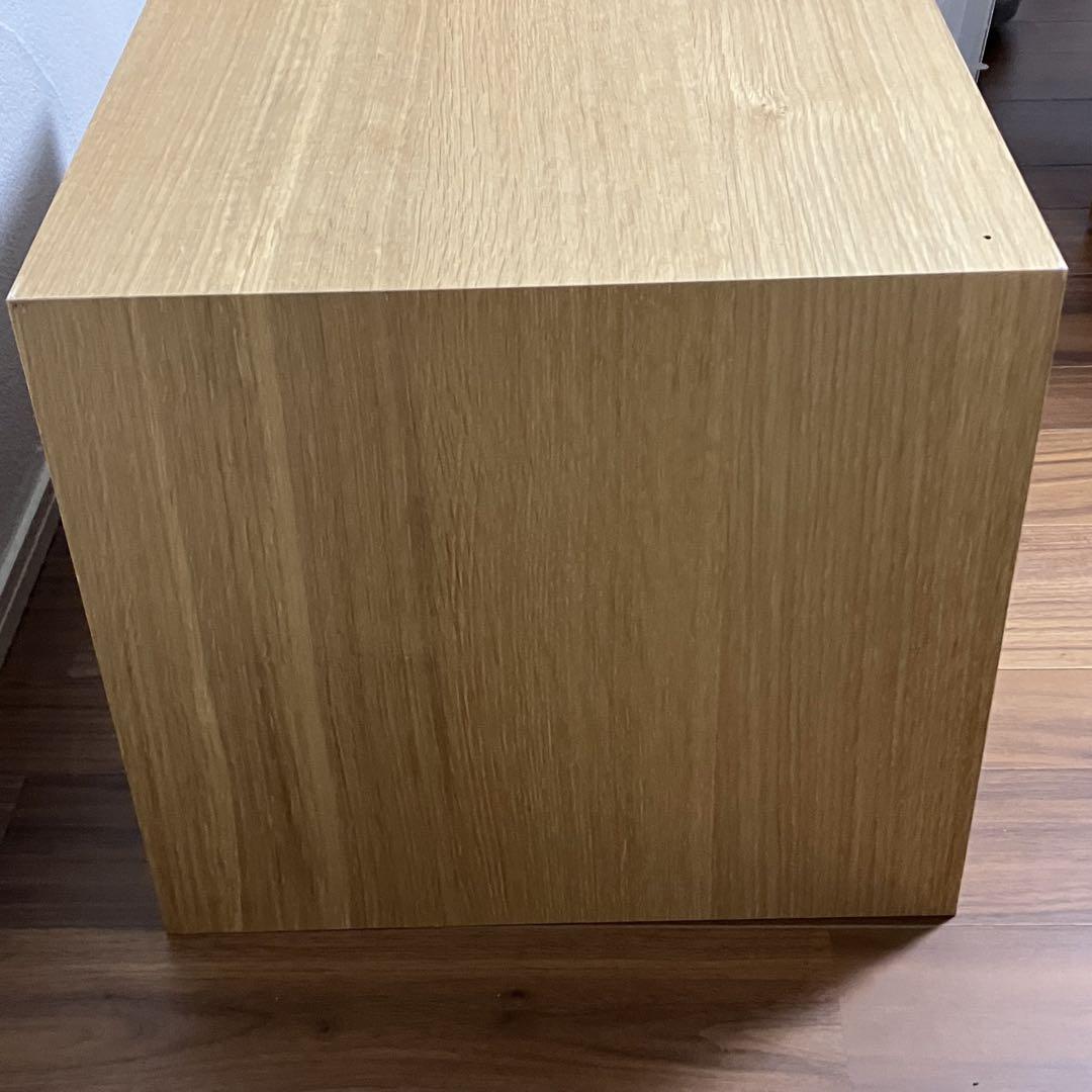 無印良品　木製収納ケース　引出し式　4段　ワイド　ナチュラル　オーク材