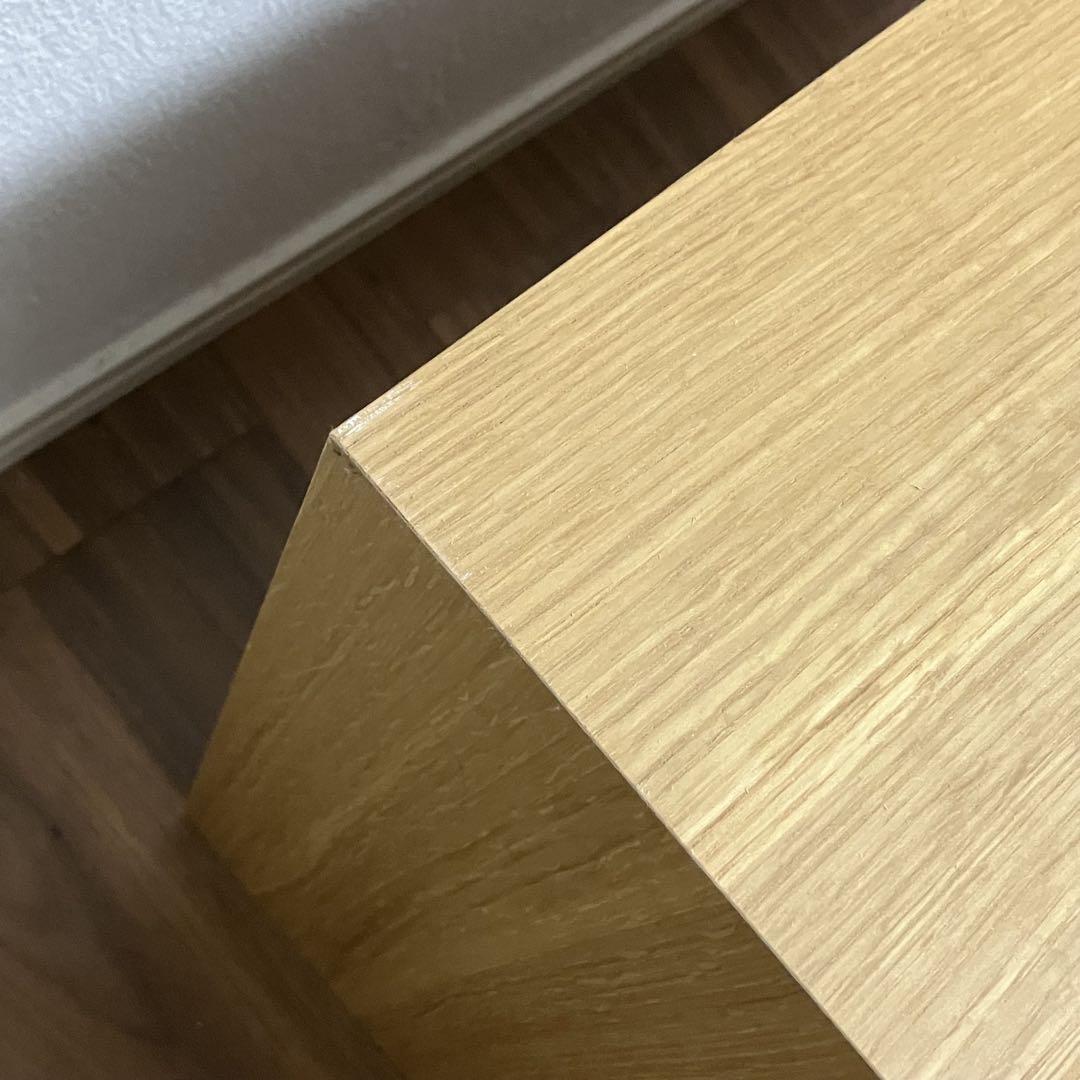 無印良品　木製収納ケース　引出し式　4段　ワイド　ナチュラル　オーク材