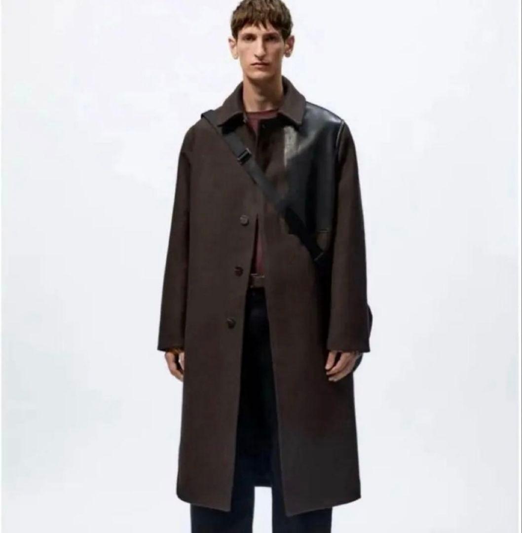 ZARA × STUDIO NICHOLSON パッチレザーコート Lサイズ - メルカリ