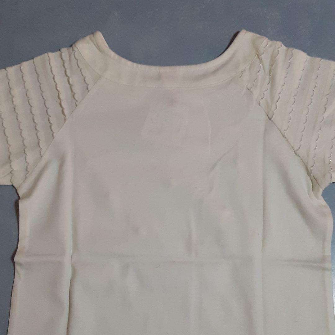 ゴプリント 袖スカラップカットデザインTシャツとカラフルチェック柄ショートパンツ2点セット oQLCh-m35234158027 ・デザイン