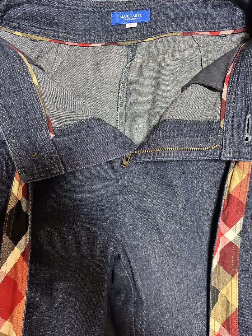 【BLUE LABEL CRESTBRIDGE】ウエストリボンワイドデニムパンツ