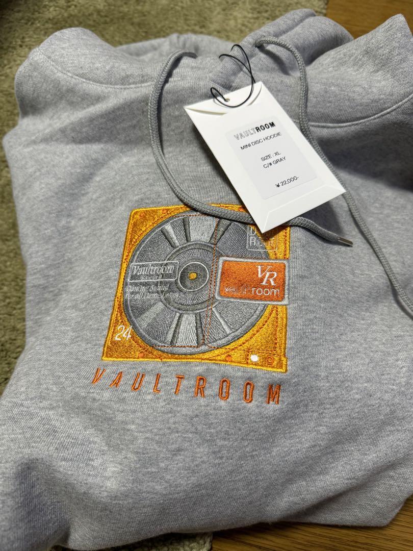 MINI DISC HOODIE/ GRY vaultroom　XLサイズ