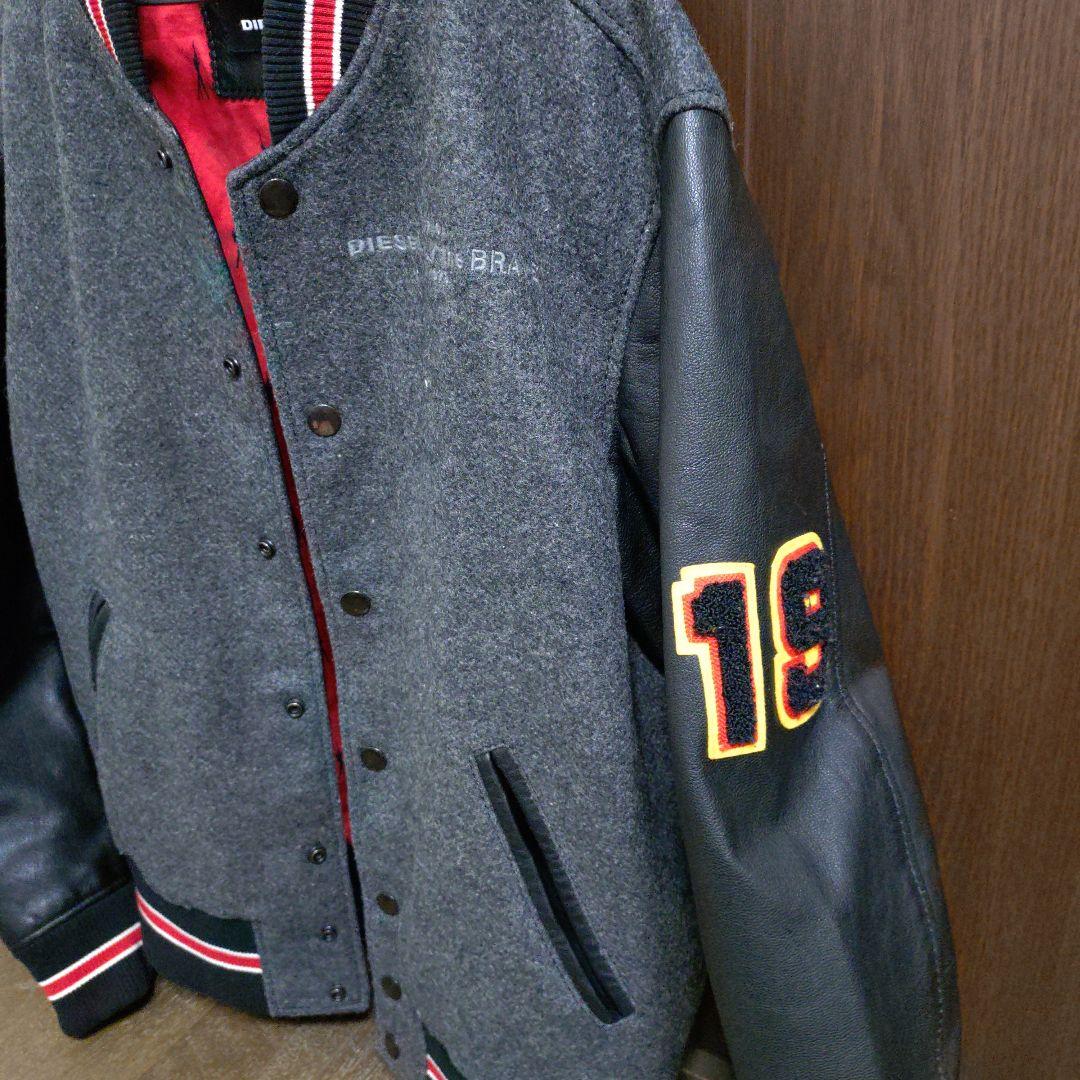 ●DIESEL　皮スタジャン　メンズ　Ｍsize　Used