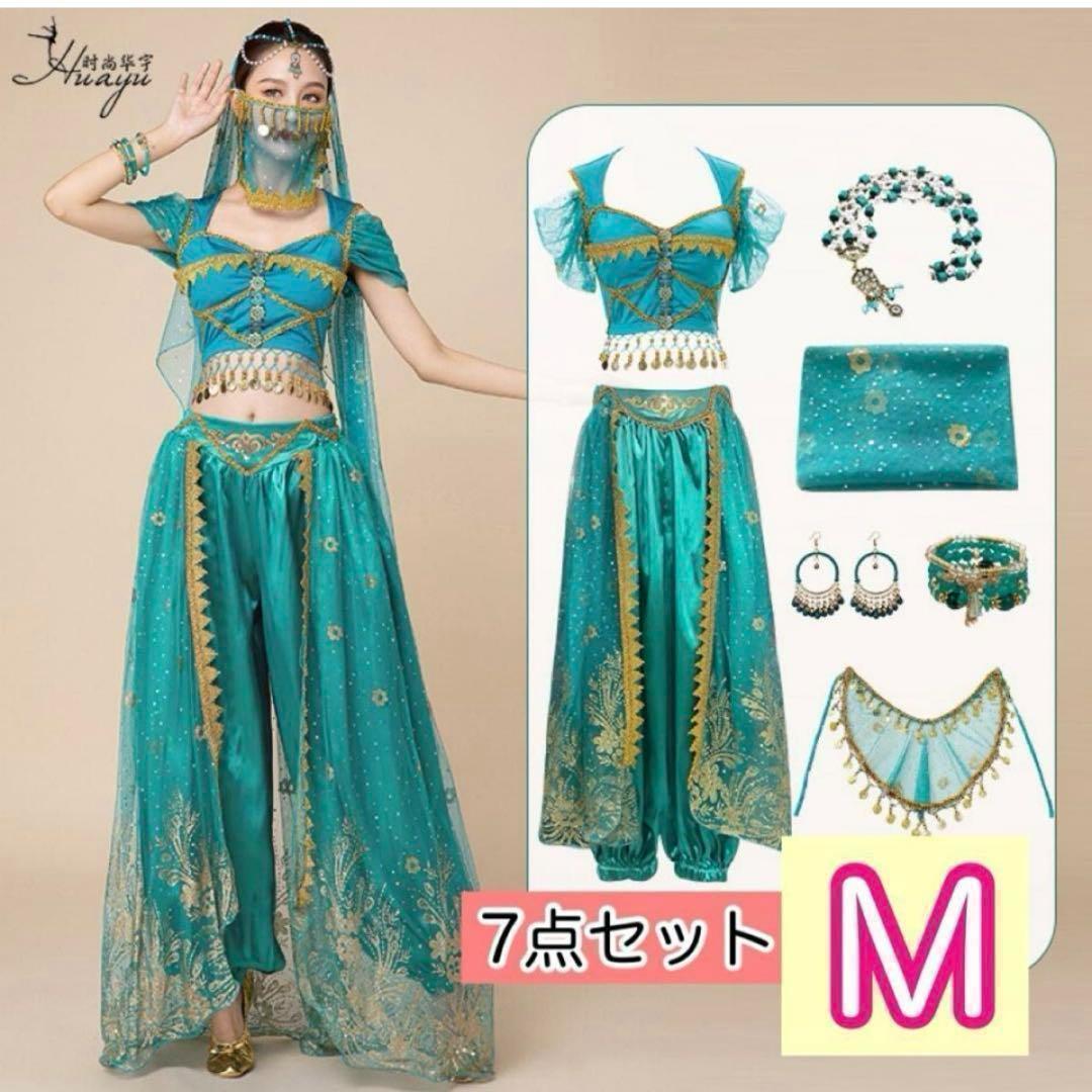 【M】本格　ジャスミン　大人　コスプレ 衣装　アラジン　ベリーダンス　C710