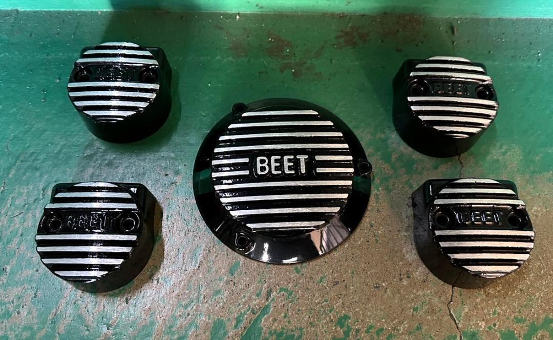 ＧＳ４００　カム　と　ポイント　カバーセット　黒　ロゴ/ アルフィン BEET