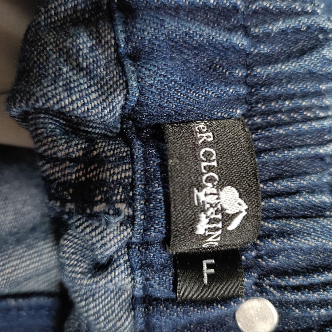 ニーアクロージング デニム スカート 重ね着 ギミック 2way XL