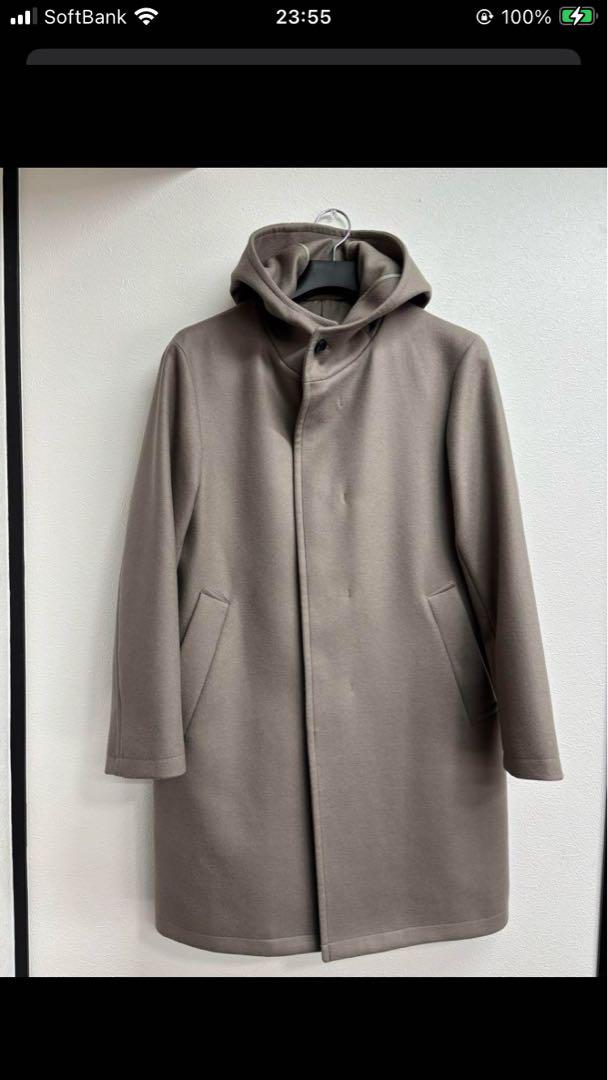 美品　UNITED ARROWS フーデッドコート Sベージュ ¥49,500