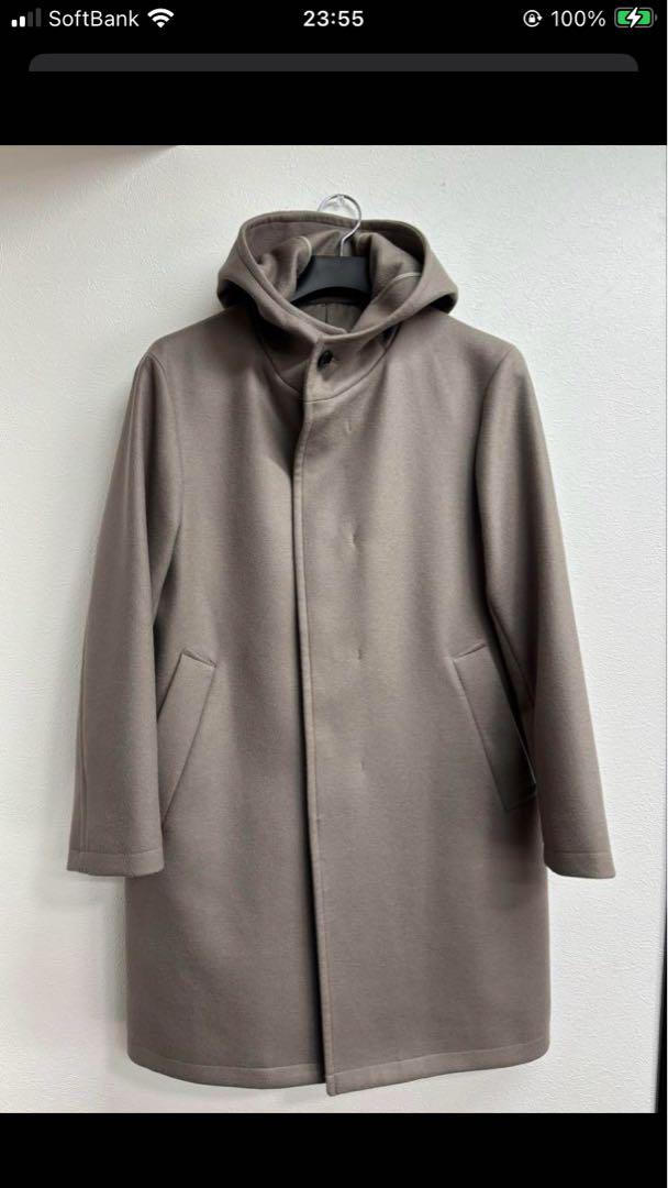 美品　UNITED ARROWS フーデッドコート Sベージュ ¥49,500