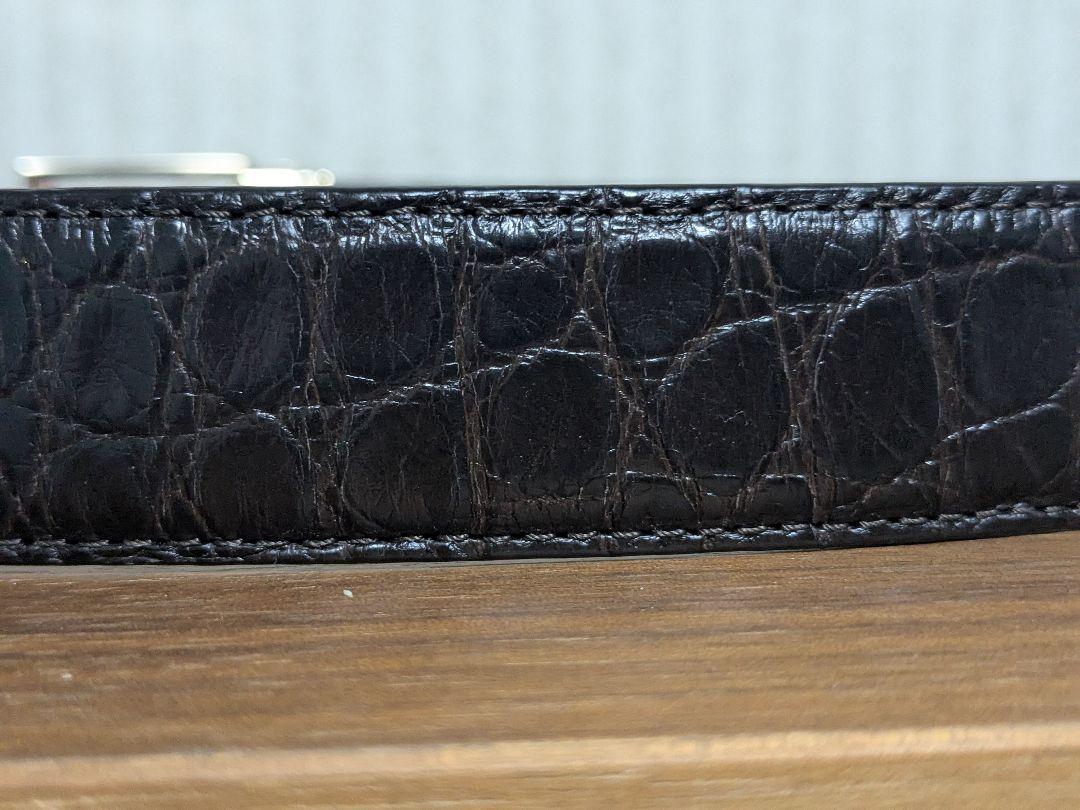 ☆週末限定セール☆MONT BLANC 黒 クロコ メンズ ベルト 約117cm