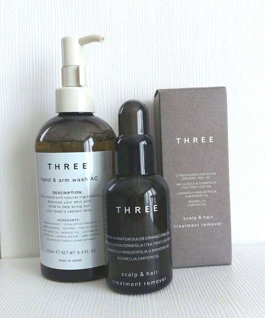 THREEスキャルプ＆ヘアトリートメントリムーバーとハンド＆アームウォッシュAC
