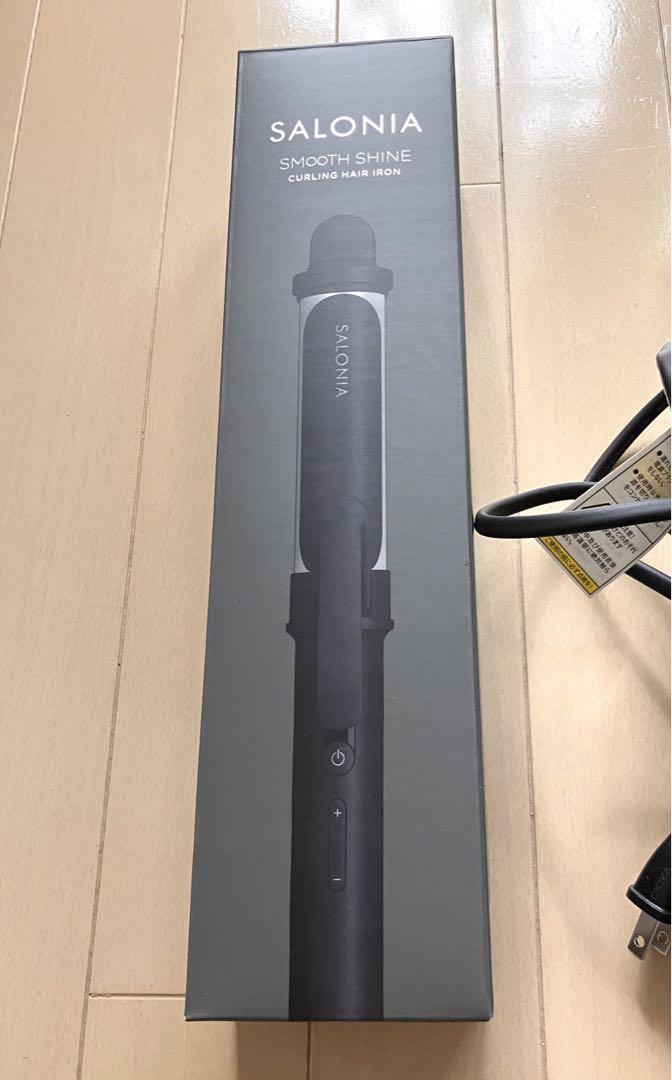 サロニアスムースシャインカールヘアアイロンブラック32mm