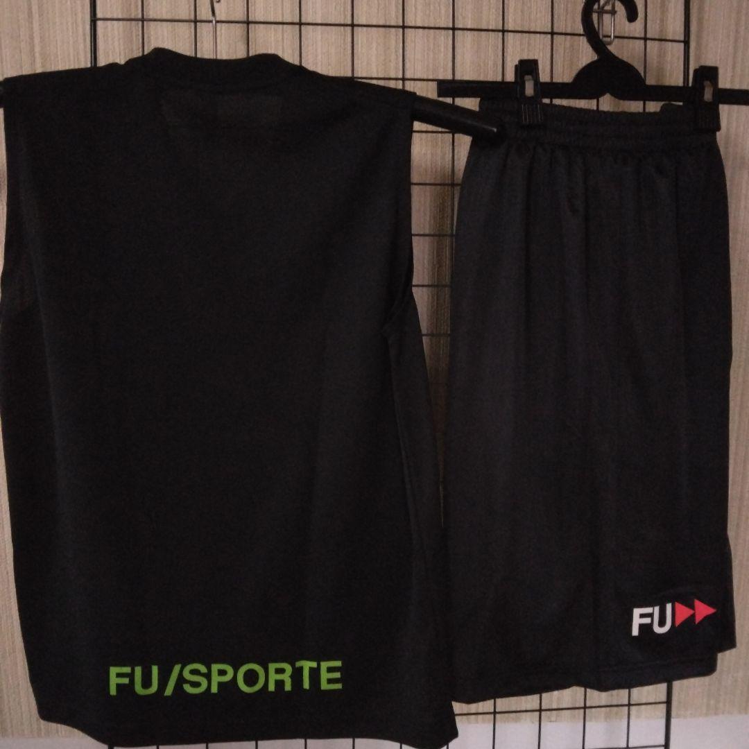 FUSPORTEノースリーブアンダーシャツ×2 ロングパンツ×1MブラックM
