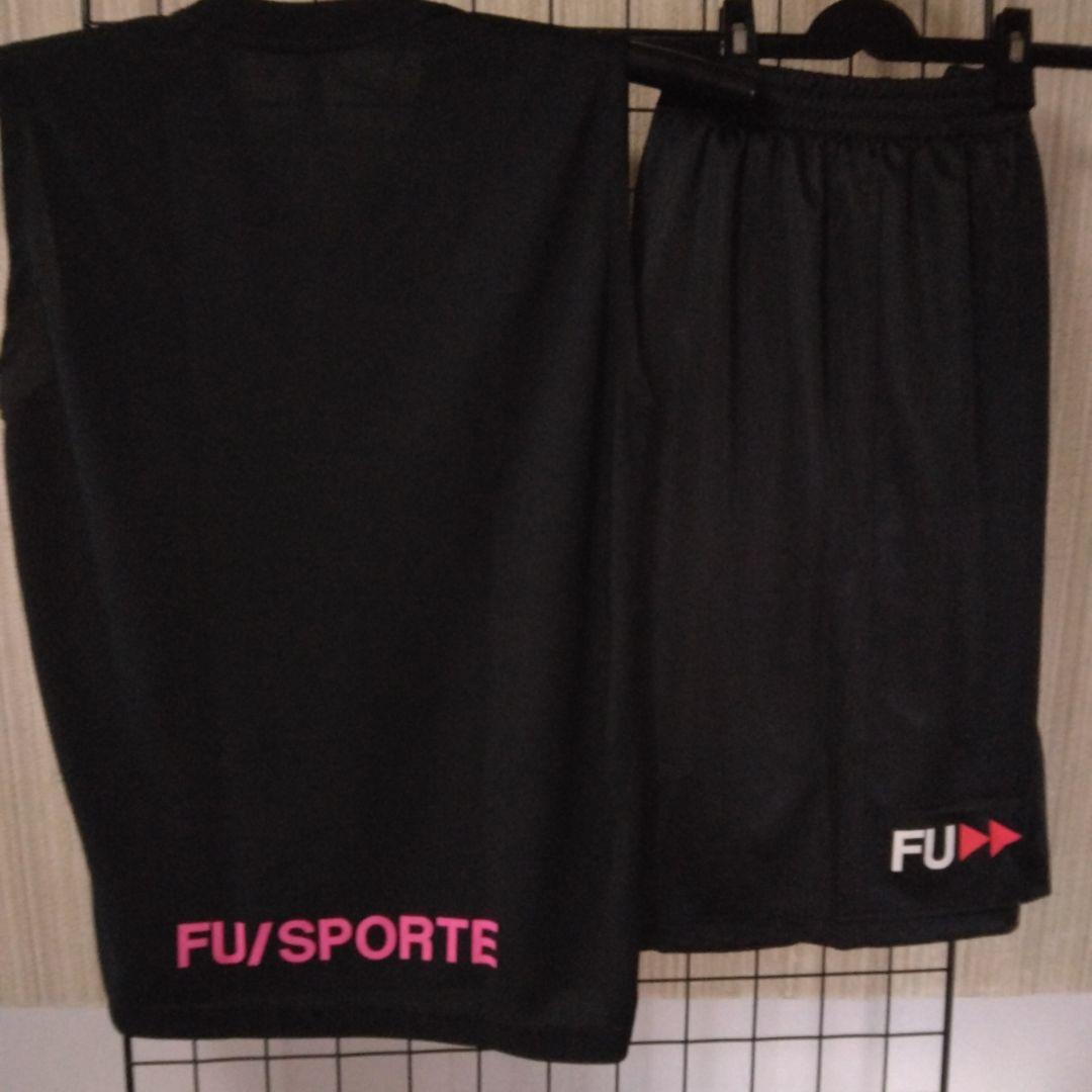 FUSPORTEノースリーブアンダーシャツ×2 ロングパンツ×1MブラックM