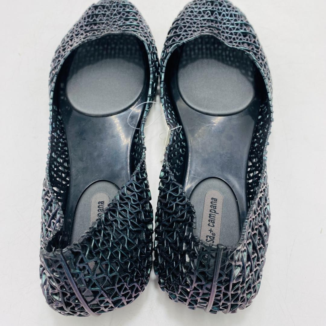 新品 melissa campana メタリック フラットシューズ 25.5cm