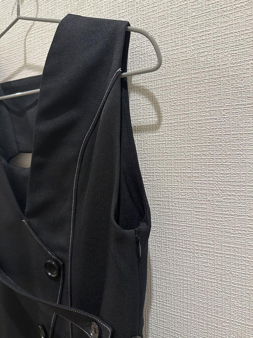 【室内試着のみ・超美品】UNITED TOKYO アシメカットステッチジャンスカ