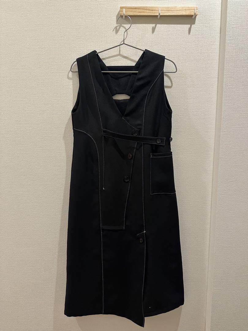 【室内試着のみ・超美品】UNITED TOKYO アシメカットステッチジャンスカ