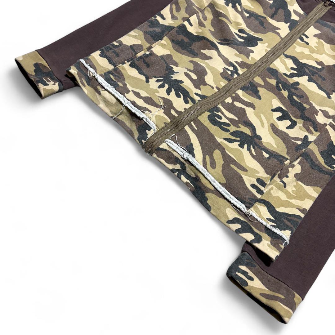 トップス SATAN ARBEIT camouflage gimmick hoodie