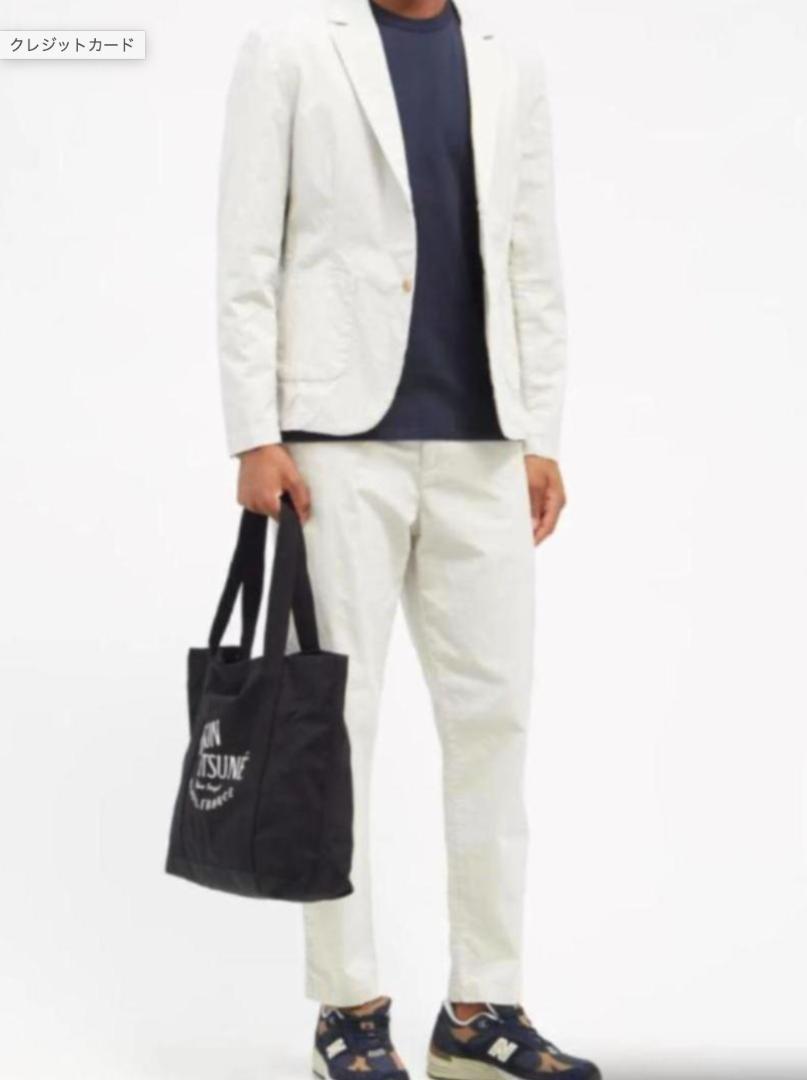正規】Maison Kitsune ロゴ パレロワイヤル コットン トートバッグ