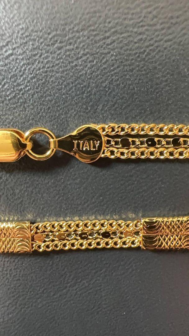【遺品整理】750 ITALY 刻印あり ゴールドチェーンネックレス 51g