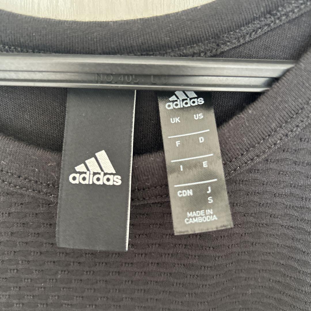 adidas ノースリーブワンピース 黒 XS - メルカリ