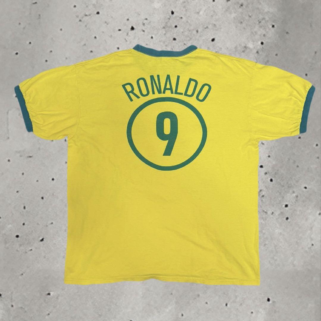 NIKE 90s ブラジル代表 リンガーTシャツ L ロナウドRONALDO