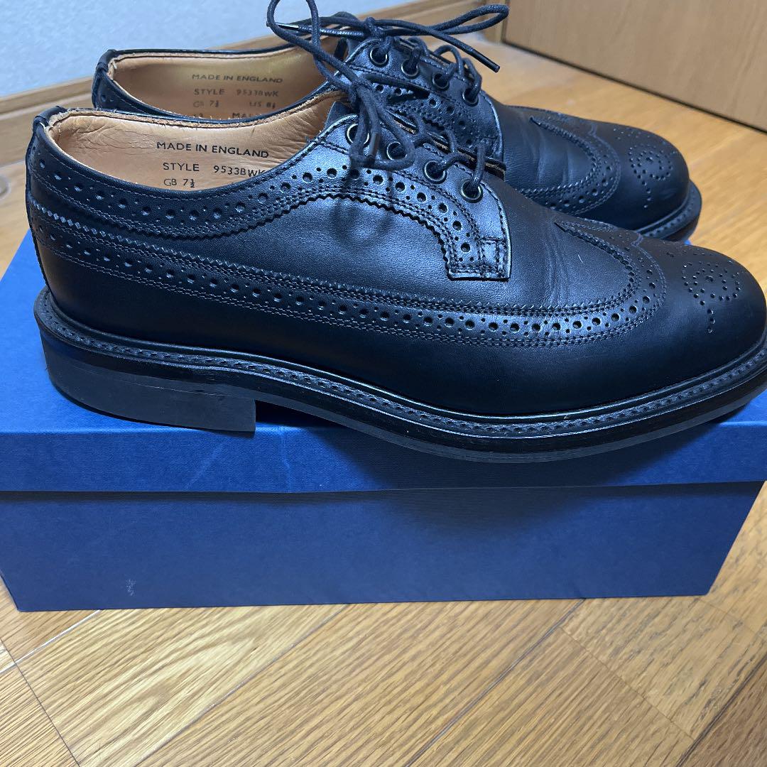 ナイリーの⇨ MARK MCNAIRY Black Waxy Long Wing Brogue Ewfz3-m35270001748 ╢までの