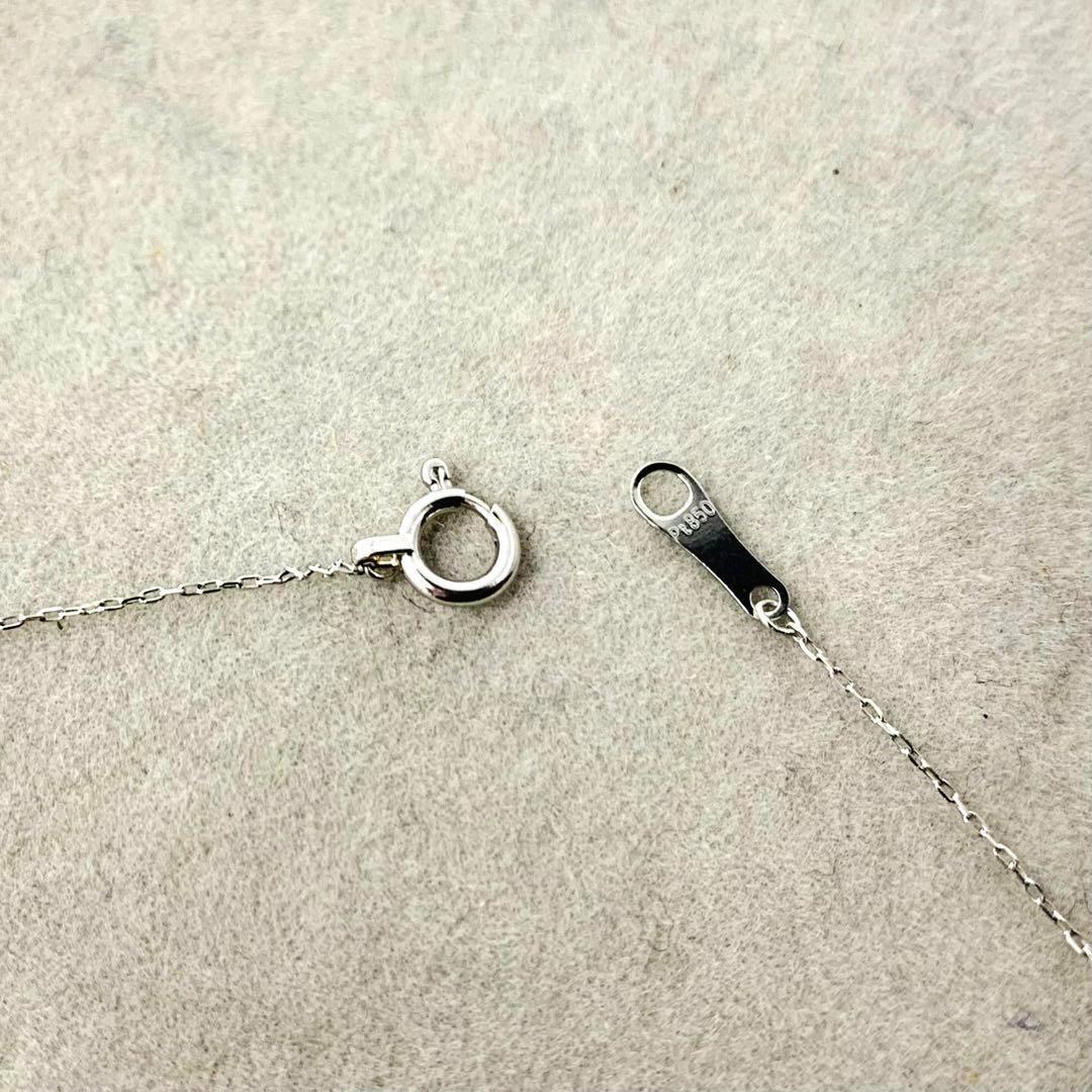 プラチナ 6.5mm 3連 あこや真珠 スルーネックレス PT850 パール