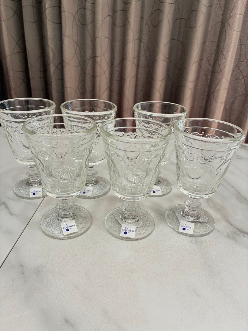 ラ ロシェール ヴェルサイユワイン 6点セット ゴブレット アンティーク調LaRochere