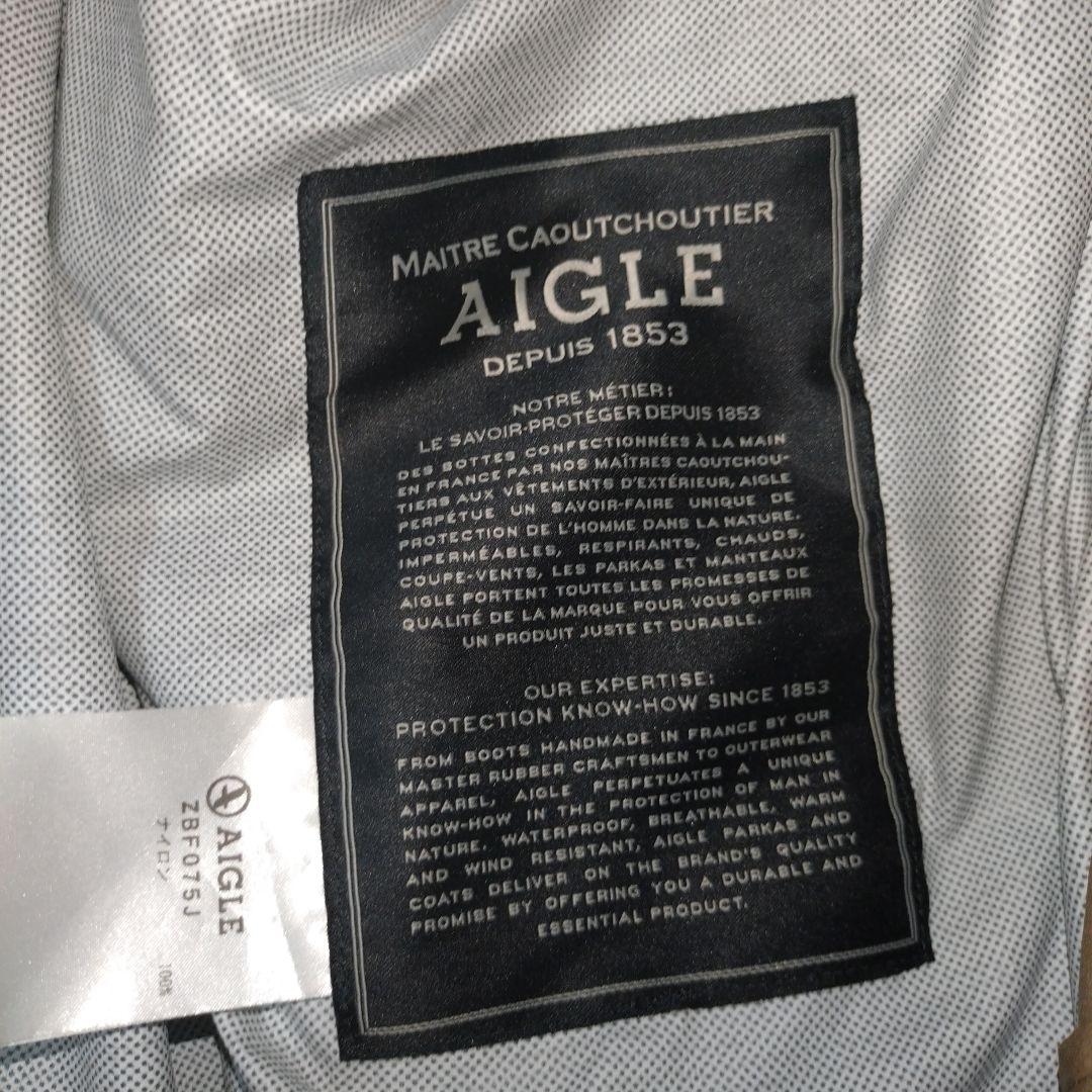 美品　AIGLE　透湿防水 ジブル ライディングコート　湿気がこもりにくいロング
