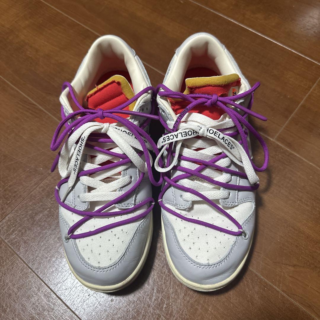 靴 Nike Dunk Low off white lot 45