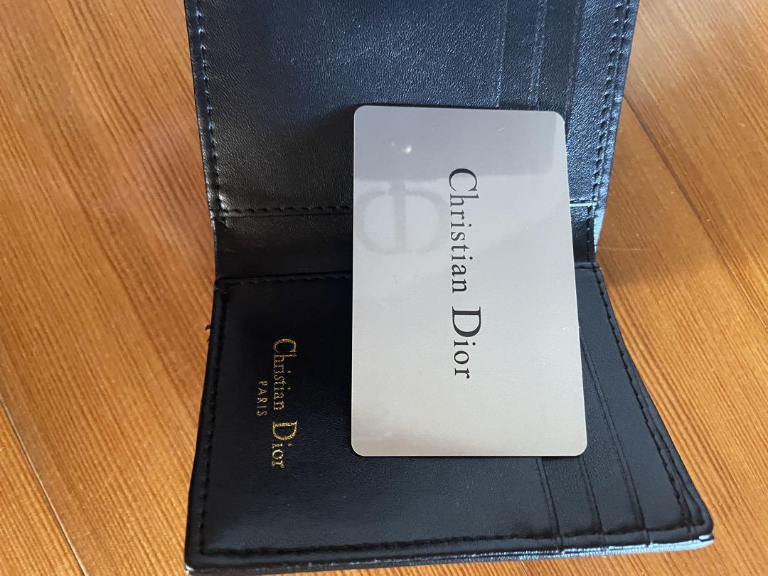 Christian Dior 三つ折り財布 ブラック/ベージュ 小物