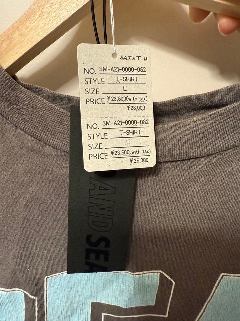 セントマイケル ×ウィンダンシー ダブルネームヴィンテージ加工Tシャツ Lサイズ セントマイケル ×ウィンダンシー ダブルネームヴィンテージ加工Tシャツ Lサイズ