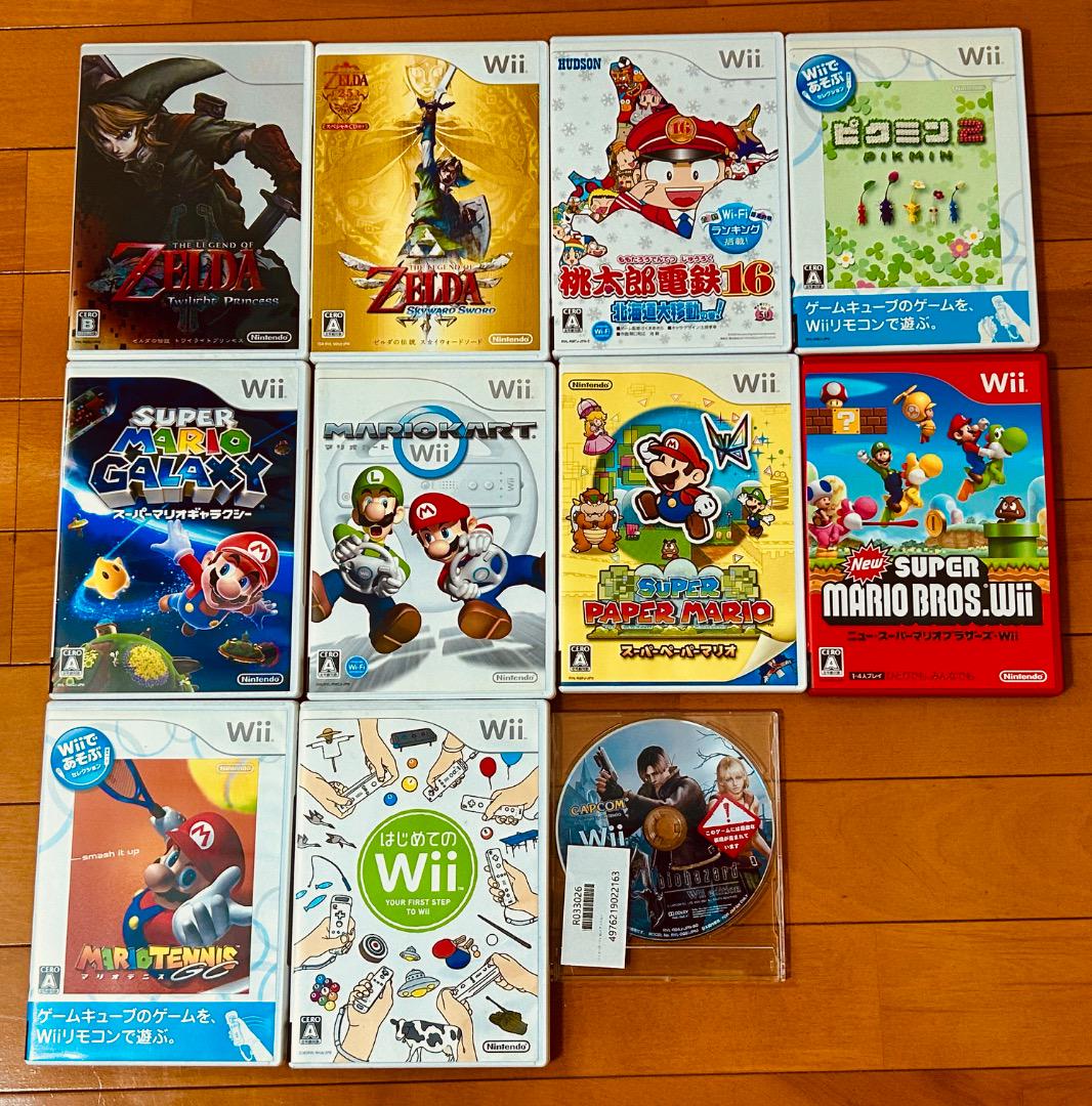 【2025新春福袋】 すぐ遊べるセット】Wii本体 ゲームソフト11本セット 動作確認済 Nintendo Switch