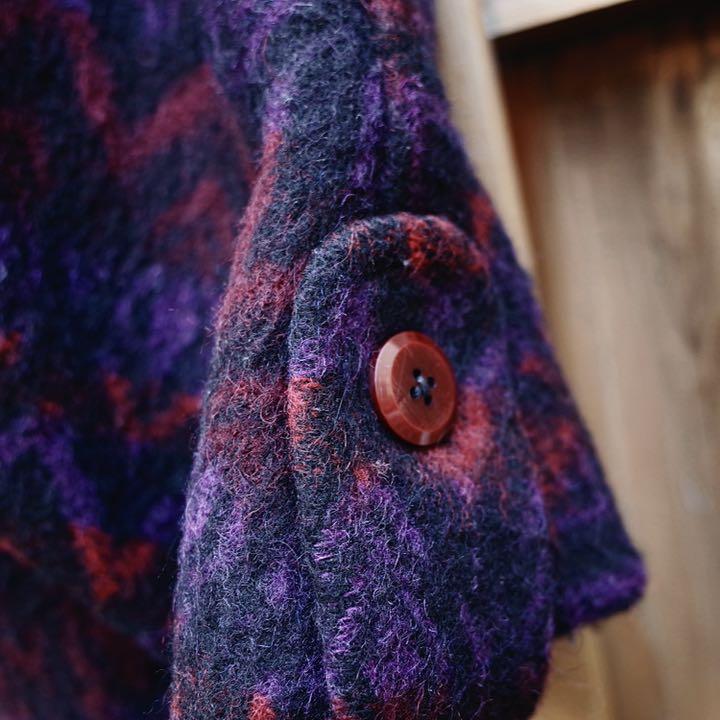 大得価国産 80's Vintage Zigzag patterned wool coat SKZte-m35281162418 2022セール