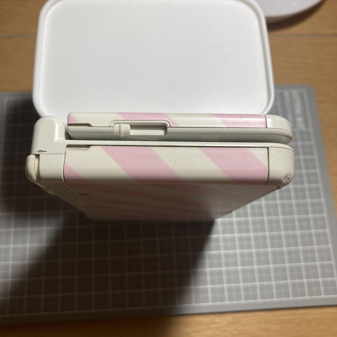 new Nintendo 3DS ピンクストライプ 充電器 おまけつき 画像4