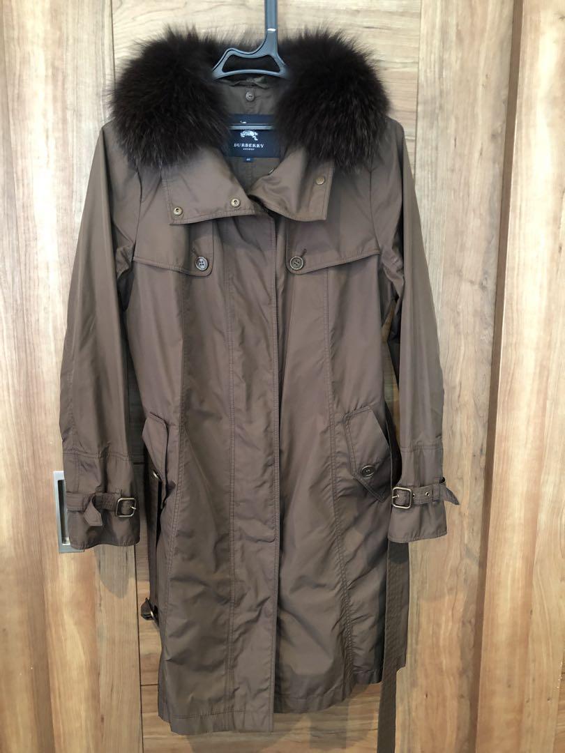 バーバリーBurberry   3Way トレンチコート　ファー付き
