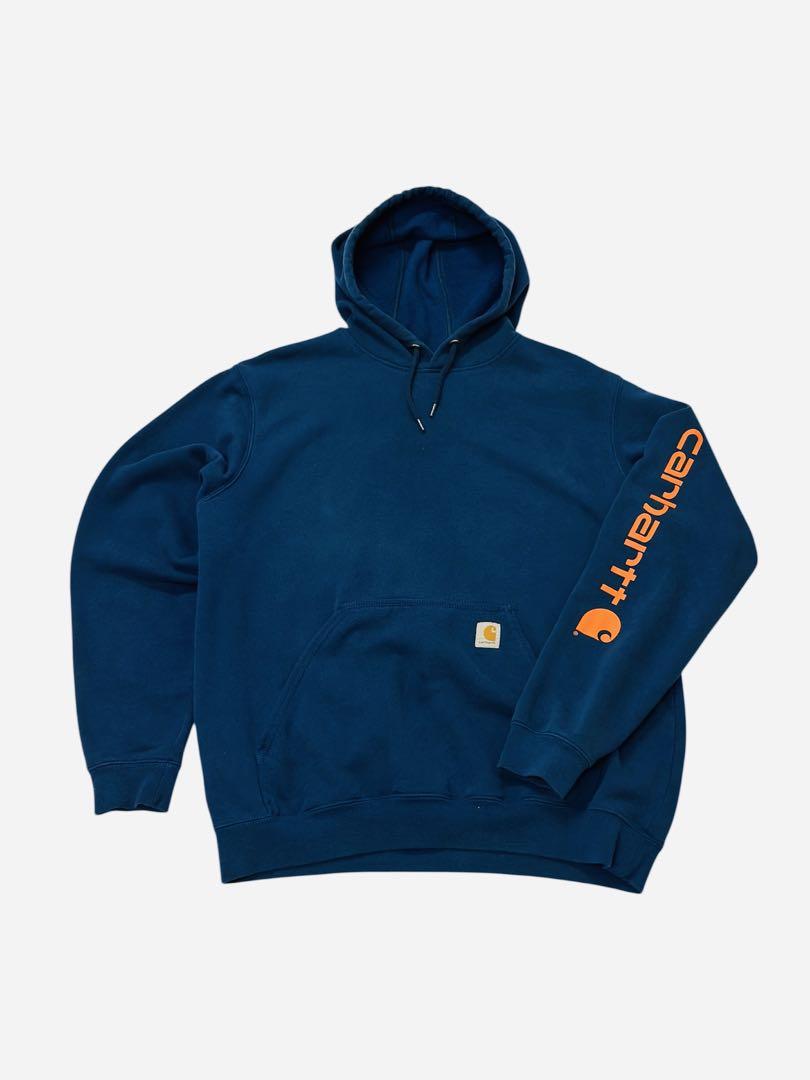 Carhartt ネイビー フード付きパーカー