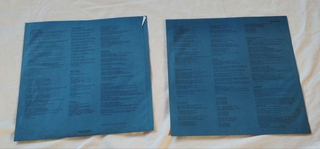 美品　レコード　国内盤　国旗帯　青盤　ビートルズ　LP　2枚組　ポスター付き