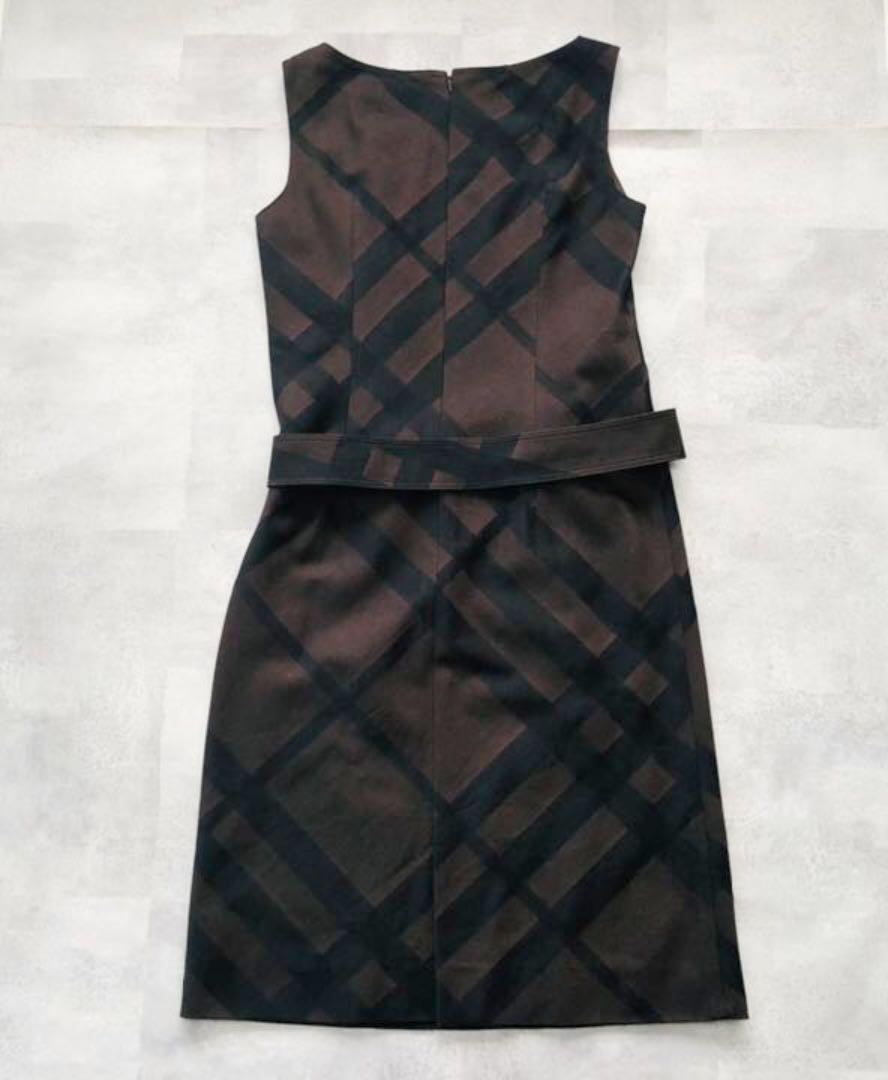 HOT品質保証 BURBERRY ノバチェック ベルト付 ブラウン uQI5N-m35283713867 LONDON 膝丈ワンピース 新作入荷得価
