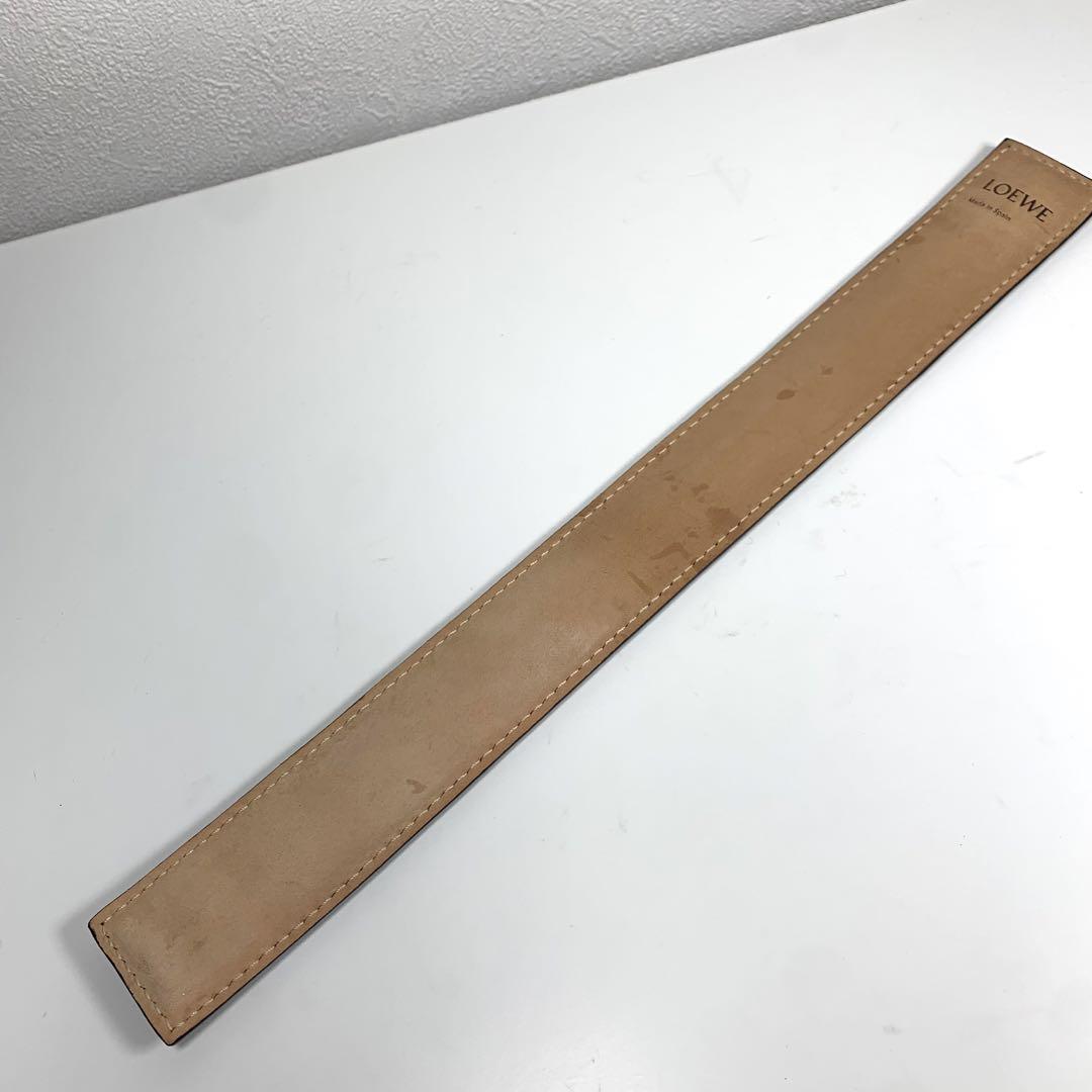 ☆美品☆LOEWE スラップ レザーブレスレット ブラック