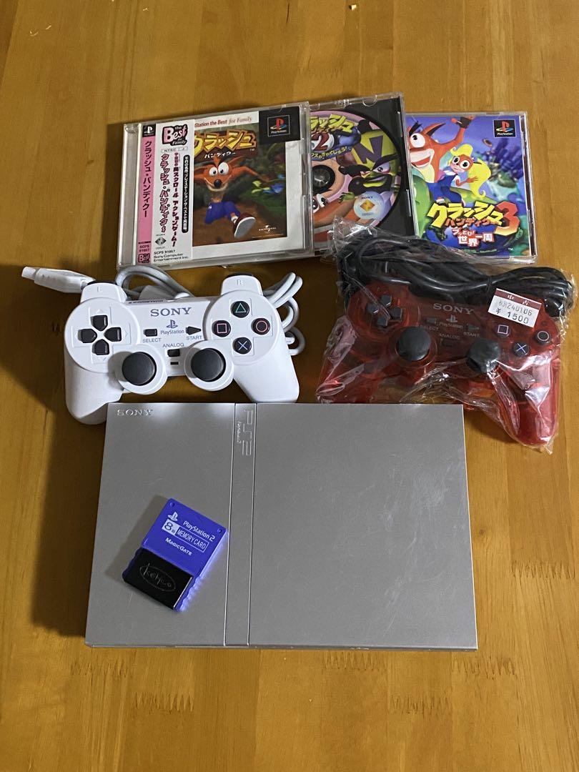 PlayStation2 シルバー本体と付属品