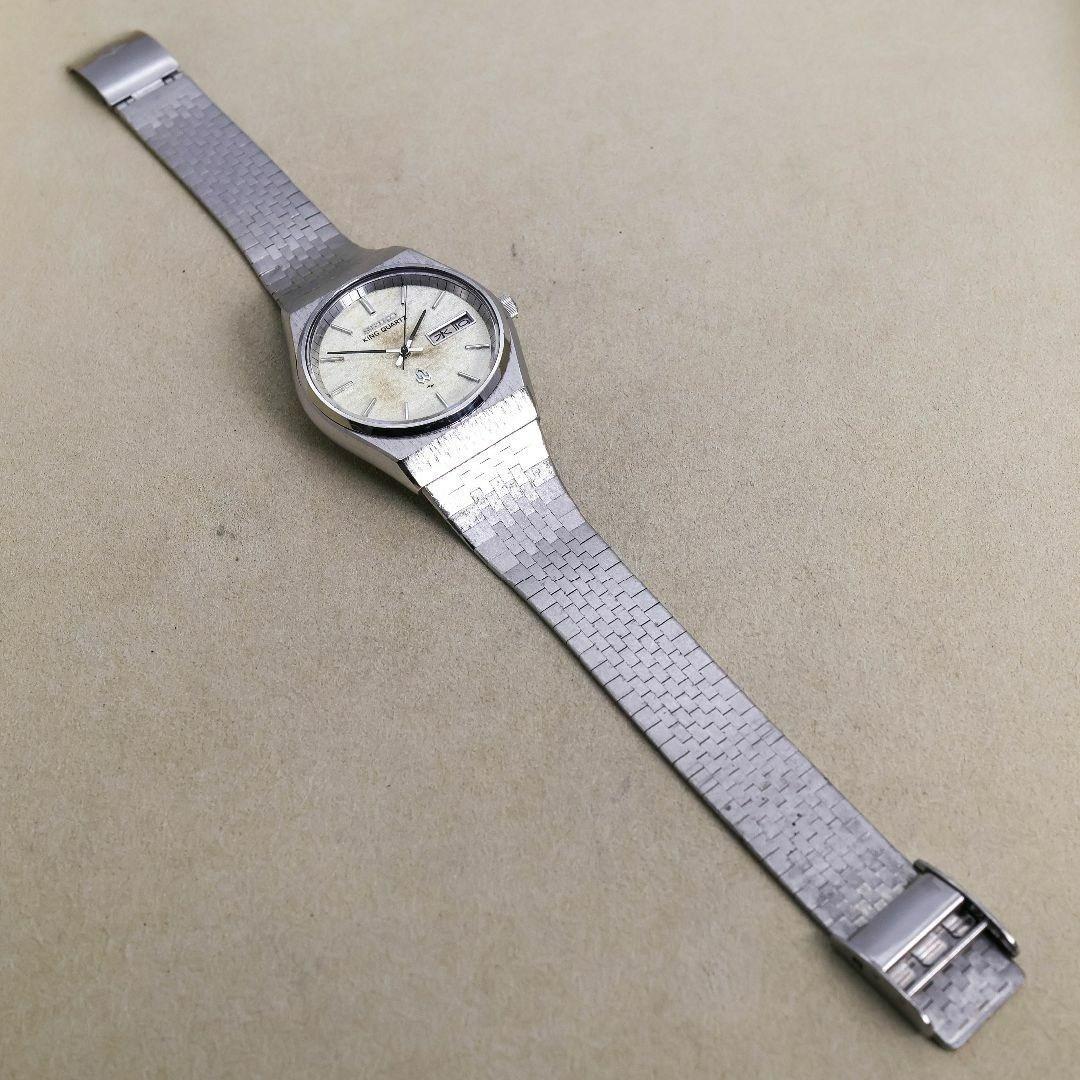 稼働 SEIKO KING QUARTZ 腕時計 純正ベルト 新品電池 1274 稼働 SEIKO KING QUARTZ 腕時計 純正ベルト 新品電池 1274