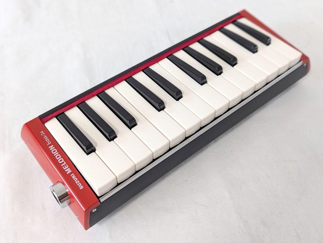 SUZUKI MELODIAN B-24 24鍵 赤 ケース付き