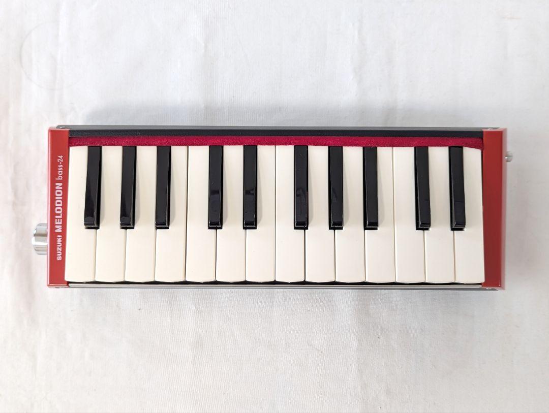 SUZUKI MELODIAN B-24 24鍵 赤 ケース付き