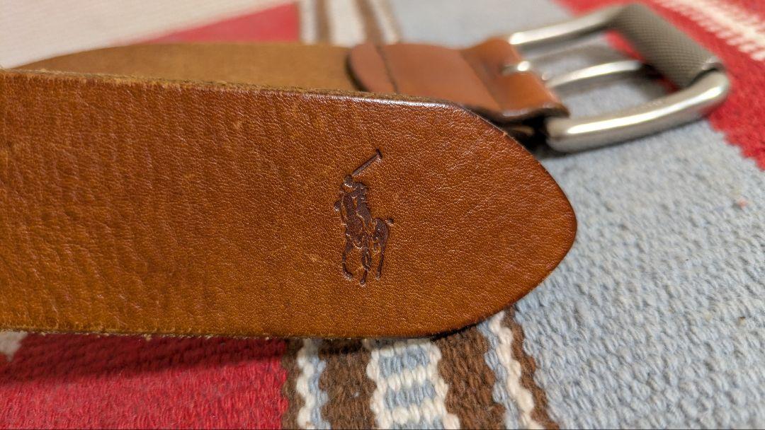Polo Ralph Lauren レザー ベルト ブラウン - メルカリ