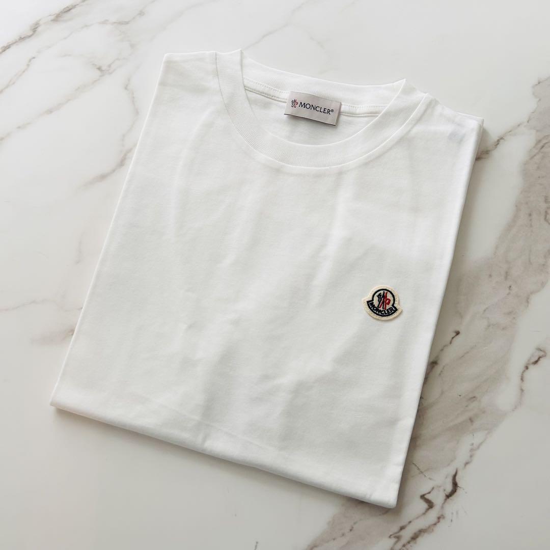 MONCLER ロゴパッチ ホワイト Tシャツ新品未使用