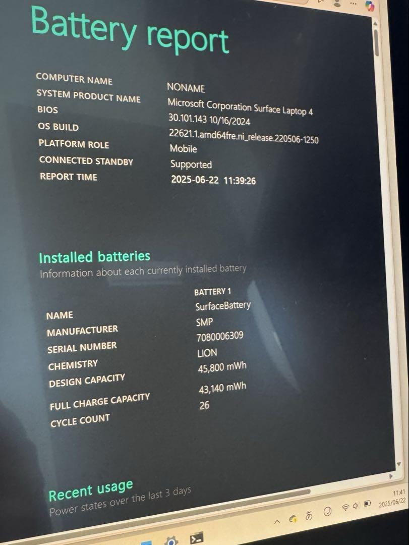 Windowsノート本体 surface laptop4