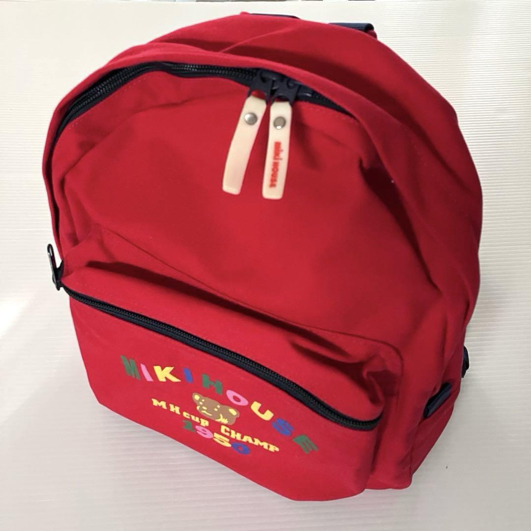 新品 ミキハウス リュック 赤 - メルカリ