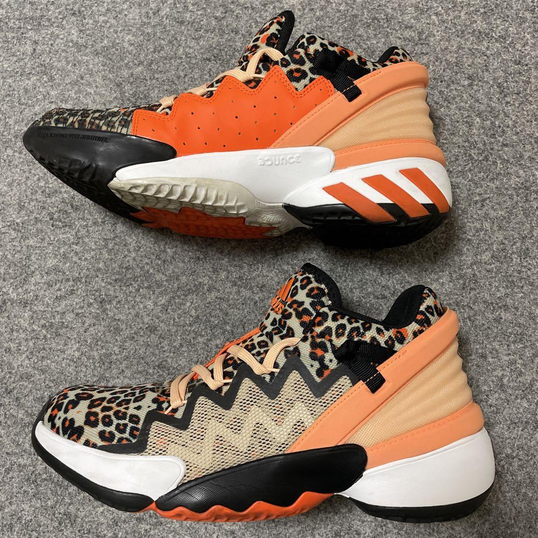 adidas アディダス　ドンイシュー2 レオパードｘオレンジ　25.5