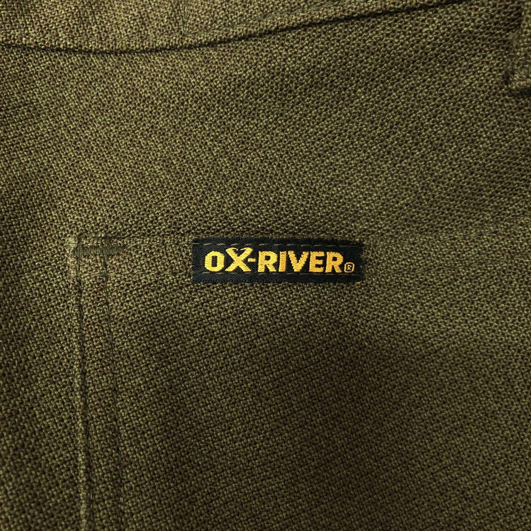 国産レトロ古着 OX-RIVER フロントポケット ストレッチフレアパンツ
